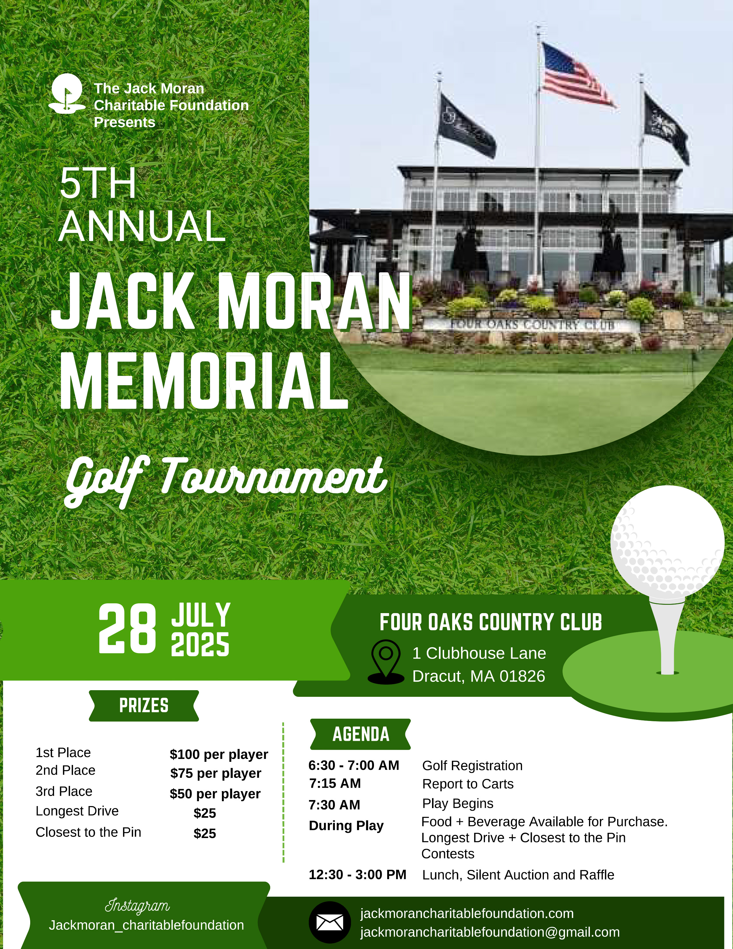 graphic for JMCF 5th Annual Golf Fundraiser